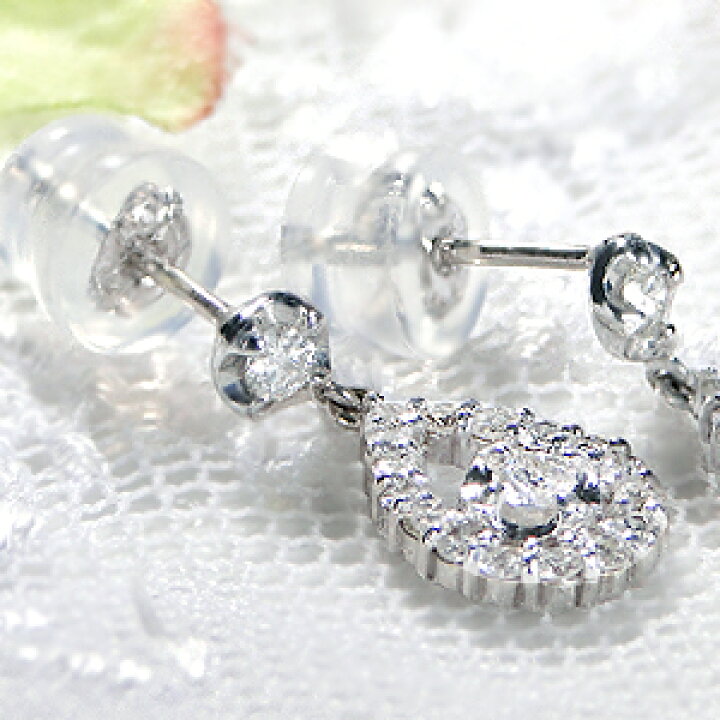 楽天市場】pt900【0.5ct】ペアモチーフ ダイヤモンド ピアスダイヤ 