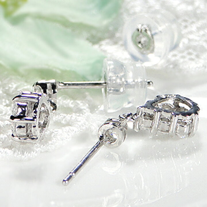 楽天市場】Pt900【0.5ct】ダイヤモンド ピアスダイヤピアス プラチナ 