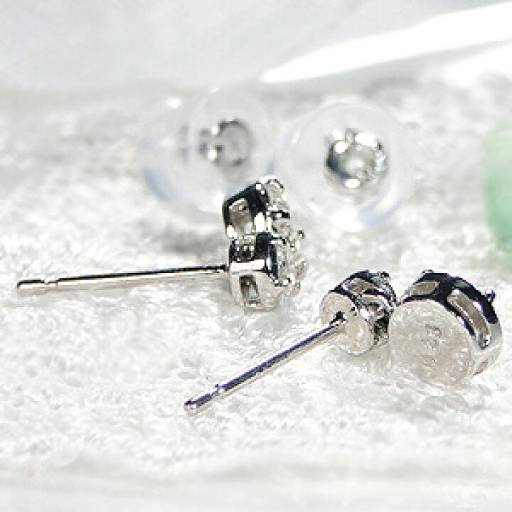 楽天市場】Pt900【0.5ct】ツイン ダイヤモンド ピアスダイヤピアス  