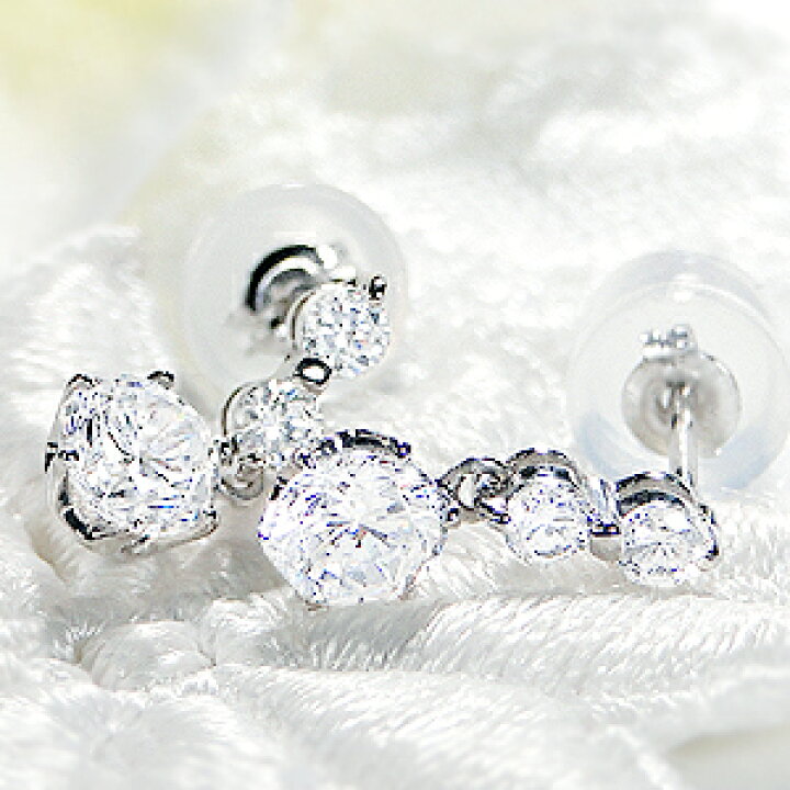 楽天市場】Pt900【0.8ct】ダイヤモンド ピアスダイヤピアス プラチナ 