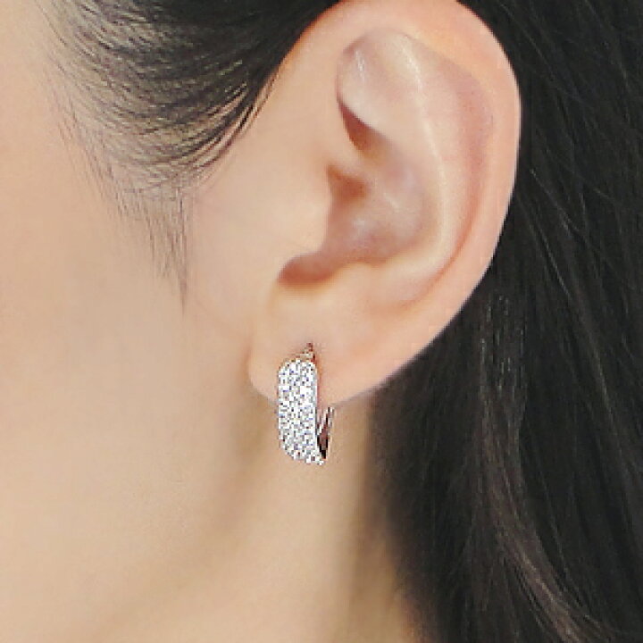 楽天市場】Pt900【1.0ct】ダイヤモンド パヴェ ピアス プラチナピアス 