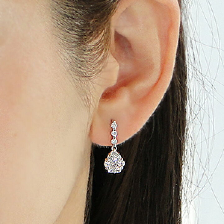 楽天市場】Pt900【1.0ct】ダイヤモンド ピアスダイヤピアス プラチナ 