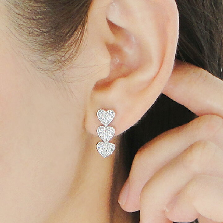 楽天市場】Pt900【0.5ct】ハート ダイヤモンド ピアス人気 ジュエリー 