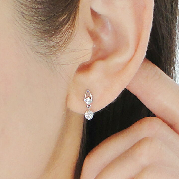 楽天市場】Pt900【0.20ct】ダイヤモンド ピアスダイヤピアス プラチナ 
