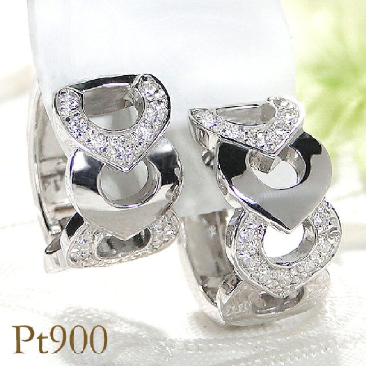 楽天市場】Pt900【0.28ct】ダイヤモンドフープピアス人気 ジュエリー 