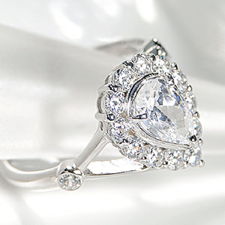 楽天市場】Pt900【1.7ct】ペアーシェイプ（雫）ダイヤモンド リング 