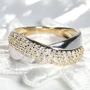 Pt900/K18YG【0.50ct】ダイヤモンド コンビ リングジュエリー　...