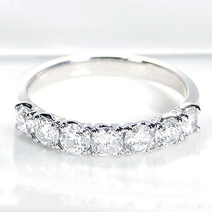 pt900【1.00ct】ダイヤモンド エタニティリング【送料無料】【代引手数料無料】【品質保証書付】ダイヤモンドリング プラチナ ダイヤ リング ハーフ エタニティ 重ねづけ 指輪 1カラット レデ