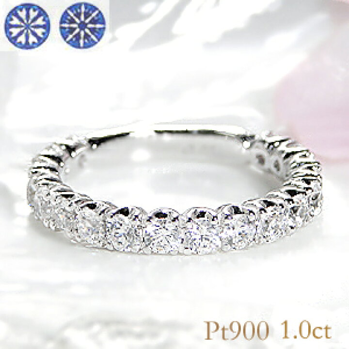 楽天市場】pt900【1.00ct】ハート＆キューピッド ダイヤモンド 