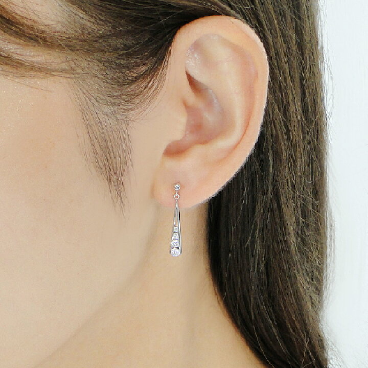楽天市場】pt900【0.3ct】プラチナ ダイヤモンド ピアスダイヤピアス 
