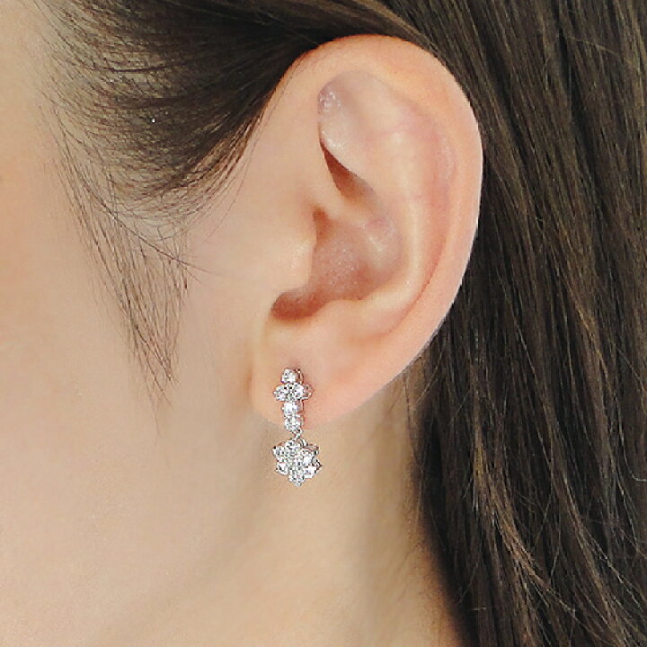 楽天市場】Pt900【1.00ct】ダイヤモンド スタッド ピアスダイヤピアス  