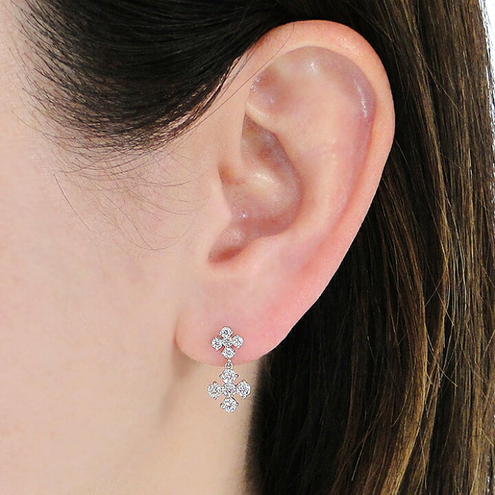 楽天市場】Pt900【1.00ct】ダイヤモンド スタッド ピアスダイヤピアス 