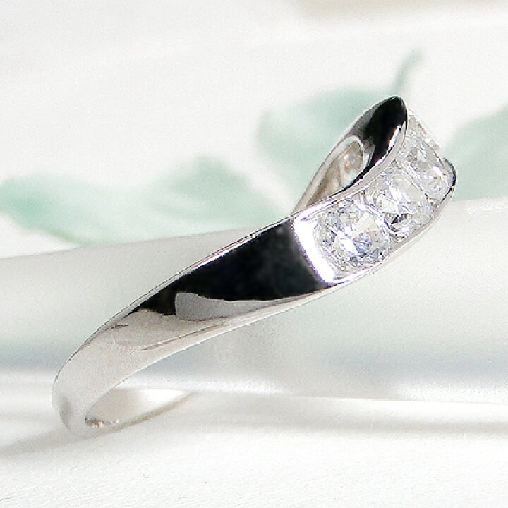 楽天市場】Pt900【1.0ct】ダイヤモンド ウェーブ リング指輪 リング 