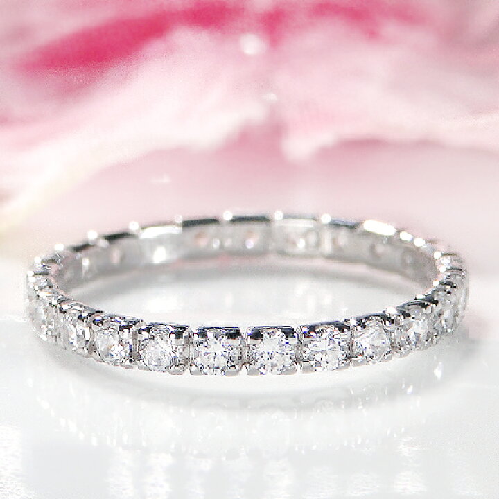 楽天市場】K18WG/YG/PG【0.5ct】ダイヤモンド フルエタニティ ピンキー 