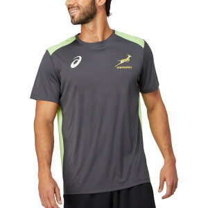 ラグビー 南アフリカ代表 スプリングボクス トレーニングトップ Tシャツ グレー 公式 メンズ ユニセックス 2111A927-021