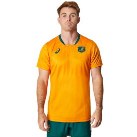 ラグビー ワラビーズ オーストラリア代表 マッチデイ Tシャツ 公式 メンズ ユニセックス 半袖 ティーシャツ ワラビーズゴールド 2111B691