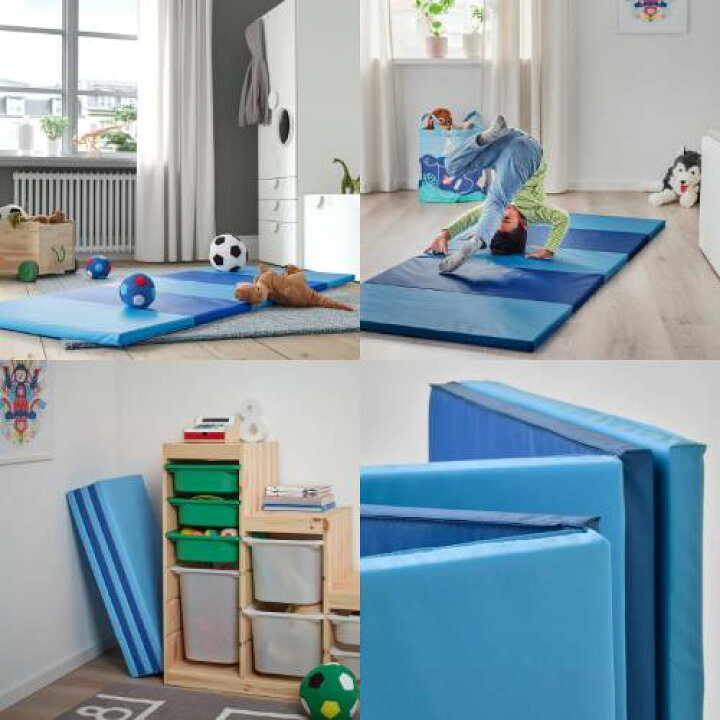 楽天市場】イケア PLUFSIG ペルフスィッグ 折りたたみ式ジムマット 