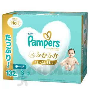 Pampers pp[X ͂߂Ă̔ւ̂΂ e[vSTCYi4-8kgj132i66x2pbNjނ P[X qpi