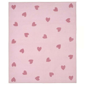 イケア BARNDROM バーンドローム ラグ, ピンク, 133x160 cm 子供用品