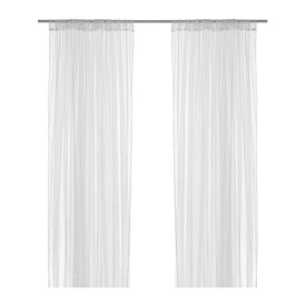 イケア　LILL ネットカーテン　1組/ホワイト