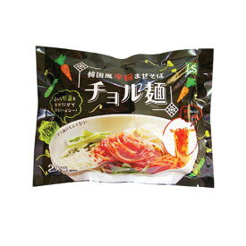 韓国食品『LS』まぜそばチョル麺セット(440g・2人前)麺160g×2個、ソース 60g×2個　韓国麺類・辛い