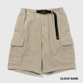 GOHEMP ゴーヘンプ GHP1184LHB CARGO WIDE HALF SHORTS Herringbone カーゴワイドハーフショーツ メンズ レディース ユニセックス ヘリンボーンショーツ M L ヘンプコットンの服 カーゴパンツ ビッグシルエット ハーフパンツ