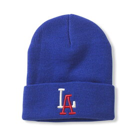 AMERICAN NEEDLE アメリカンニードル 21019A-LOS LA ANGELS CUFFED KNITCAP CUFFED KNIT CAP ニットキャップ アクリル ニグロリーグ ビーニー