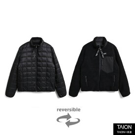 TAION タイオン TAION-R102MB MOUNTAIN DOWN × BOA REVERSIBLE JKT マウンテン リバーシブル ダウン×ボア ジャケット インナーダウン メンズ ウィメンズ ユニセックス M L XL シンプルデザイン ダウンジャケット リバーシブル キャンプ アウトドア