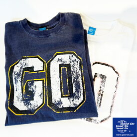 Good On グッドオン OLSS1257P GO S/S TEE GO Tシャツ メンズ レディース ユニセックス オールシーズン M L XL 日本製 アメリカ綿 コットン100％ プリントT 顔料染め エイジング 経年変化