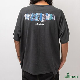 GOHEMP ゴーヘンプ GHC4290BO1 NC B-SUN WIDE POCKET TEE ネイチャーコールズ ビーサンワイドポケットT メンズ レディース ユニセックス ヘンプ オーガニックコットン 半袖Tシャツ M L XL ドライな質感 デイリーウェア ワイド Tシャツ ルーズ プリントT