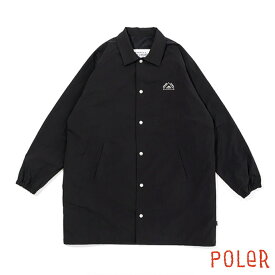 POLeR ポーラー 233MCV0027 LONG COACH JACKET ロング コーチジャケット リラックス感のあるシルエット 羽織 コート ロング丈