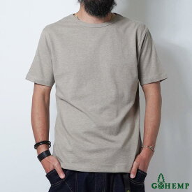 GOHEMP ゴーヘンプ GHC4200 BASIC SHORT SLEEVE TEE ベーシックショートスリーブTEE メンズ レディース ユニセックス ヘンプ オーガニックコットン 半袖Tシャツ M L XL 吸水速乾 ドライな質感 柔らかな肌触り アウトドア デイリーウェア