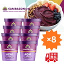 [リニューアル新発売★送料無料★当店限定販売！]サンバゾン 新発売・冷凍アサイーソルベ（加糖）500ml×8個 セット盛…