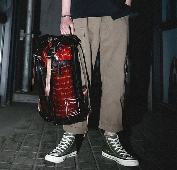 楽天市場 リュック クリア 透明 ビニール かっこいい 個性的 22 ファッション バックパック 内袋付き グッドプロダクツプラザ