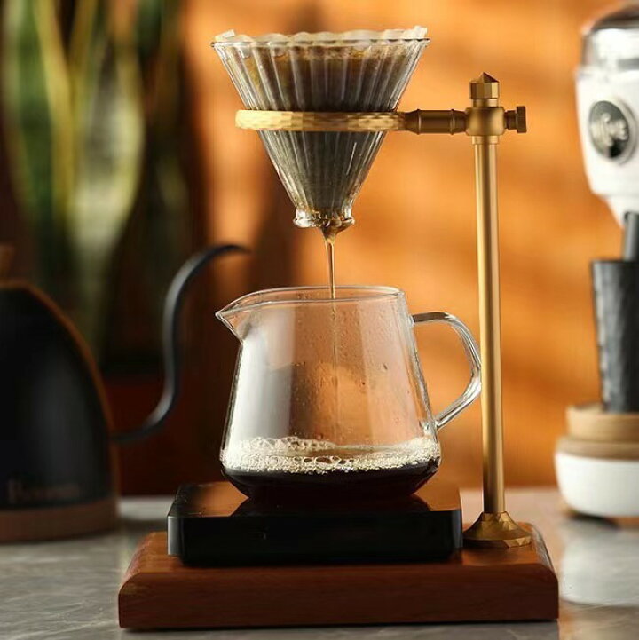 楽天市場 コーヒードリッパー 3点セット コーヒードリッパースタンド おしゃれ コーヒー器具 コーヒーサーバー コーヒー ドリップ カフェ インテリアアイテム 高品質 木製 高さ調節可能 グッドプロダクツプラザ