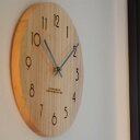 壁掛け時計 おしゃれ 掛け時計 木製 人気 30cm 静音 連続秒針 シンプル ナチュラル インテリア リビング 寝室 オフィス デザイナーズ DEMI LOUS®発売