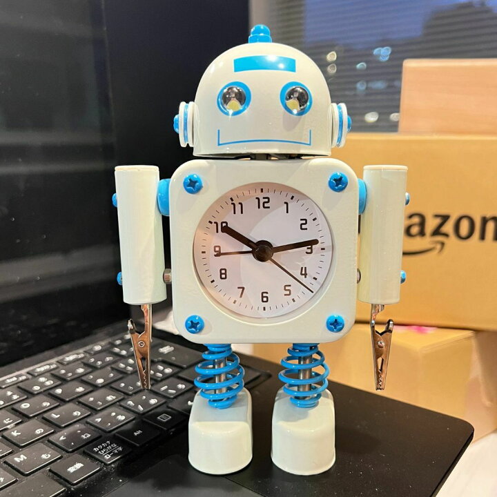 楽天市場】置き時計 目覚まし時計 かわいい デジタル時計 ロボット 