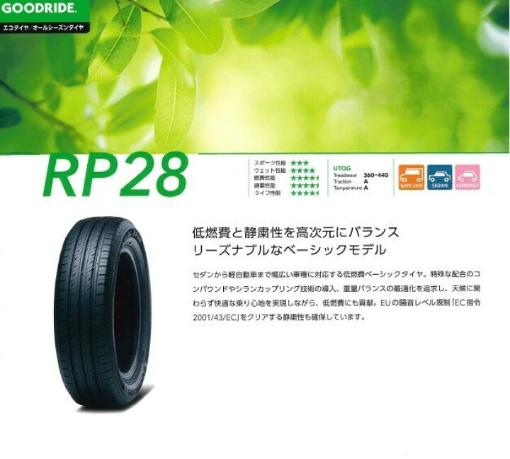 楽天市場】アウトレット GOODRIDE グッドライド RP28 185/55R16 足回り 