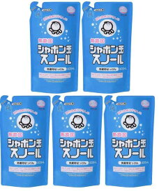 【まとめ買い】シャボン玉 衣料用液体洗剤 スノール つめかえ用 800ml×5個