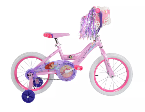 Disney Princess ディズニープリンセス 16インチ　アリエル　キラキラ　自転車　ピンク　お人形シート付！ | グッズ×グッズ