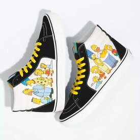 送料無料 Vans Sk8-Hi The Simpsons Family Portrait シューズ 靴 バンズ　コラボ　シンプソンズ　ファミリー　US8　メンズ