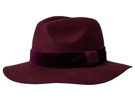 送料無料 バッジリーミシュカ Badgley Mischka レディース 女性用 ファッション雑貨 小物 帽子 Wool Fedora - Burgundy
