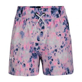 送料無料 アンダーアーマー Under Armour Kids 女の子用 ファッション 子供服 ショートパンツ 短パン Burst Dye Base Short (Little Kids/Big Kids) - Pink