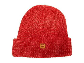 送料無料 ビラボン Billabong レディース 女性用 ファッション雑貨 小物 帽子 ビーニー ニット帽 Freeride Beanie - Fire Red