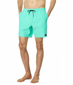 送料無料 オニール O&#039;Neill メンズ 男性用 スポーツ・アウトドア用品 水着 Hermosa Solid 17&quot; Volley Swim Shorts - Aqua Blue