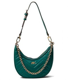 送料無料 アン クライン Anne Klein レディース 女性用 バッグ 鞄 ショルダーバッグ バックパック リュック Quilted Cresent Shoulder Bag with Swag Chain - Emerald