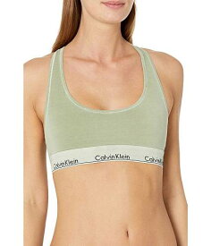 送料無料 カルバンクライン Calvin Klein Underwear レディース 女性用 ファッション 下着 ブラジャー Naturals Modern Cotton Mineral Dye Unlined Bralette - Eco Green