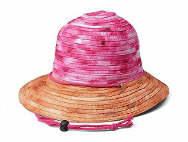 送料無料 バッジリーミシュカ Badgley Mischka レディース 女性用 ファッション雑貨 小物 帽子 Woven Bucket Hat with Adjustable Drawcord - Pink/Orange Tie-Dye