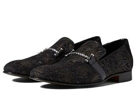 送料無料 マッシオマッテオ Massimo Matteo メンズ 男性用 シューズ 靴 ローファー Tuscany Dora Formal Bit Loafer - Black