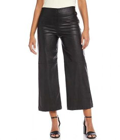 送料無料 カレンケーン Karen Kane レディース 女性用 ファッション パンツ ズボン Plus Size Cropped Faux Leather Pants - Black